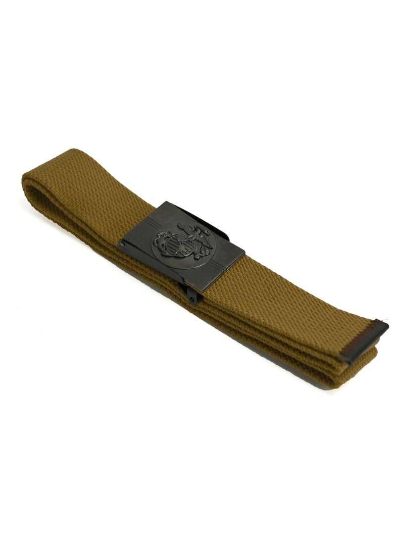 Brown Belts for Men Nylon Belt for Hiking Golf Work, Designed Buckle Men’s Belt for Cargo Pants Men's Belt Web for  Men - Image 2