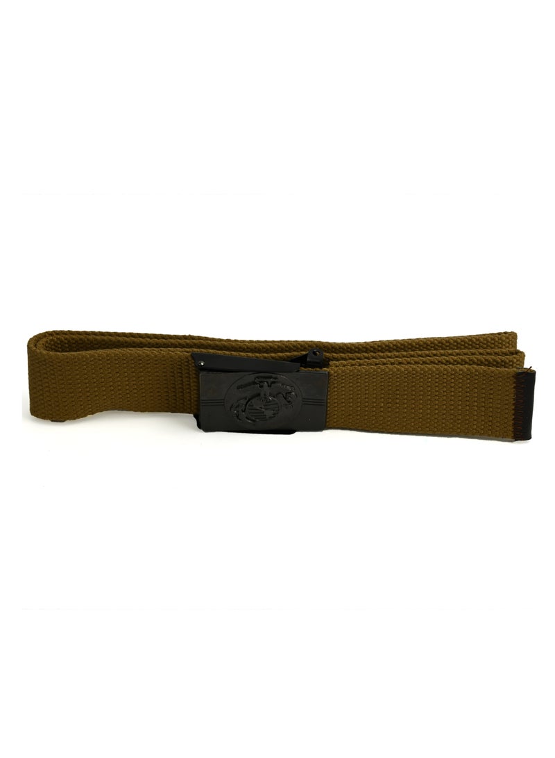 Brown Belts for Men Nylon Belt for Hiking Golf Work, Designed Buckle Men’s Belt for Cargo Pants Men's Belt Web for  Men - Image 1
