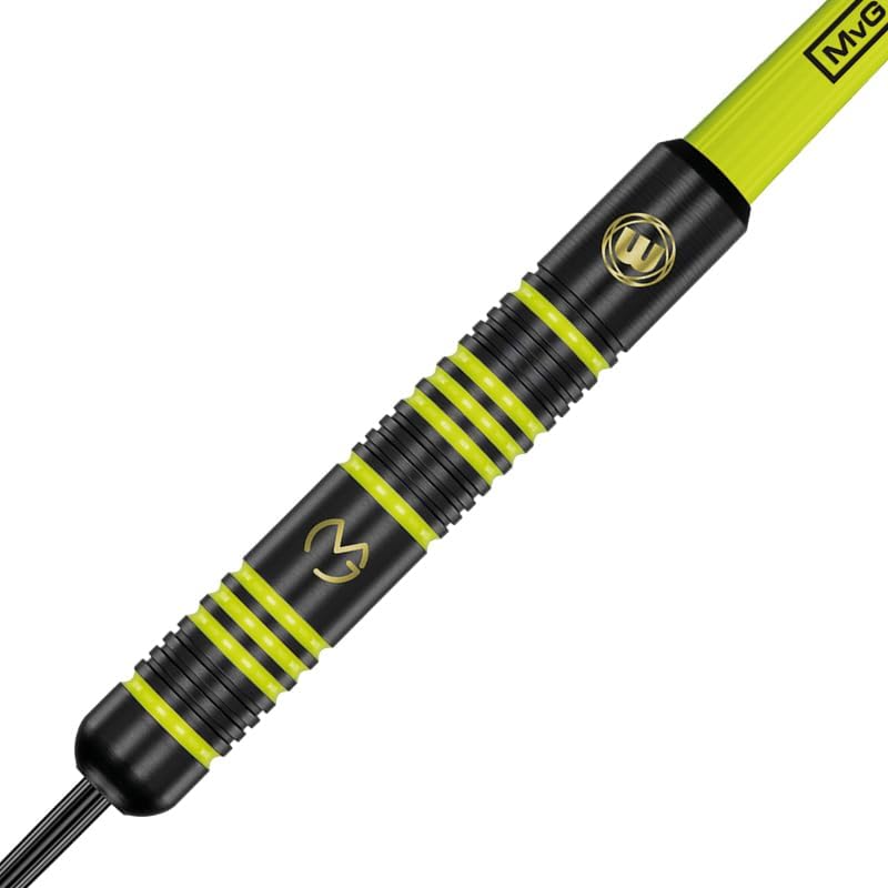 WINMAU Michael Van Gerwen MvG Ambition Professional Brass Steel Tip Darts Set with Flights and Shafts - Image 2