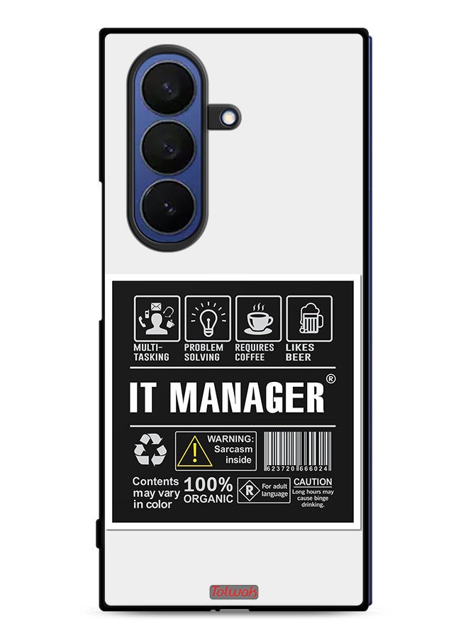 Tolwak Samsung Galaxy Z Fold7 Protective Case Cover It Manager Sticker - Image 1