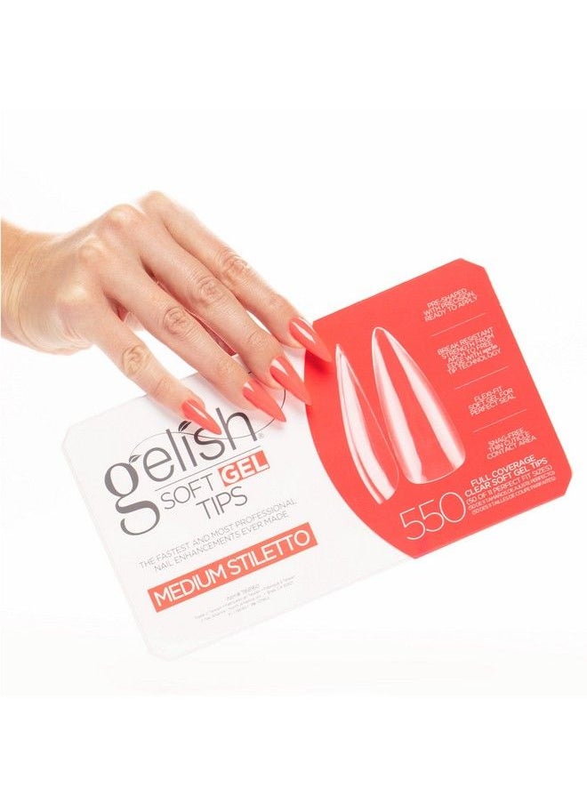 Gelish Soft Gel Nail Tips 550 Count Medium Stiletto  - Image 3