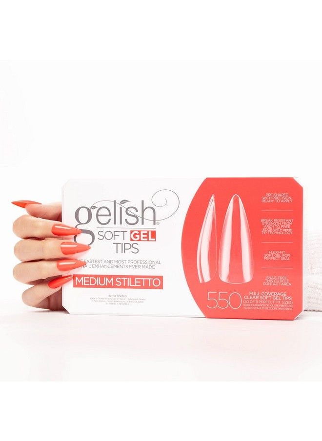 Gelish Soft Gel Nail Tips 550 Count Medium Stiletto  - Image 4