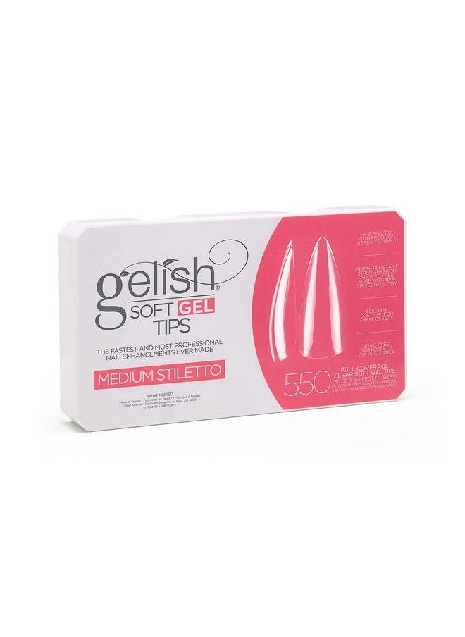 Gelish Soft Gel Nail Tips 550 Count Medium Stiletto  - Image 2