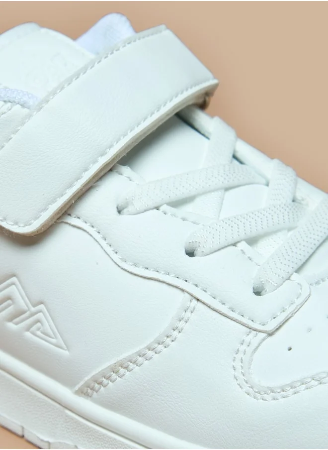 شو اكسبرس Panelled Sports Shoes with Hook and Loop Closure
