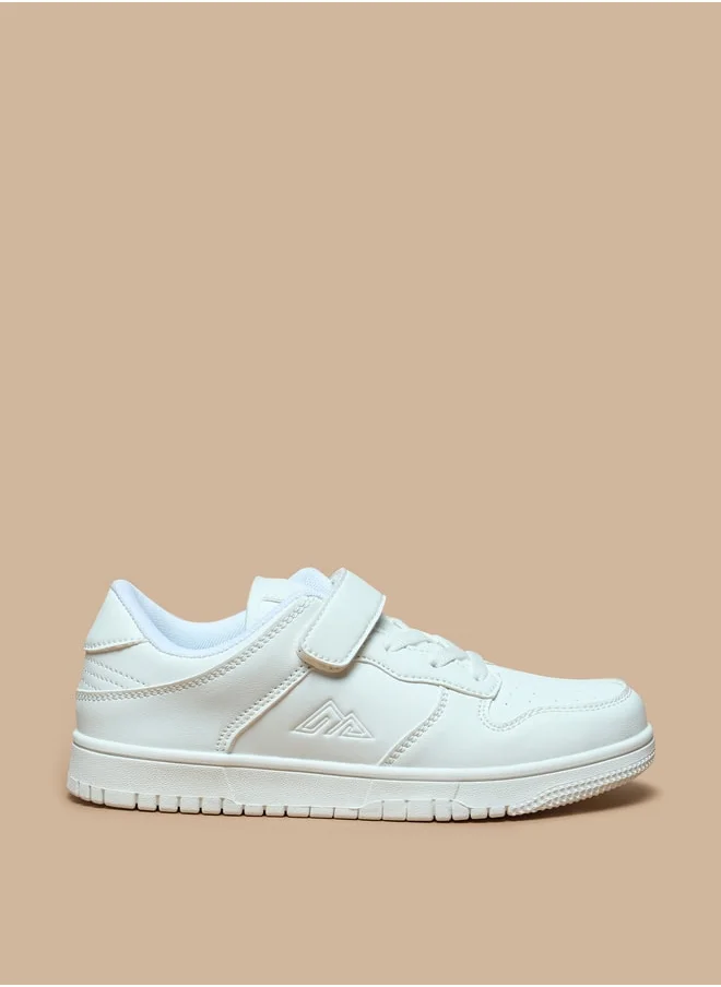 شو اكسبرس Panelled Sports Shoes with Hook and Loop Closure