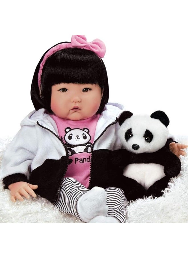 Paradise Galleries - Paradise GalleriesÂ® Asian Realistic Reborn Baby Doll, Ping Lau - Sculptor and Artist Designer Doll Collection, 20" Doll w/ 4 Piece Removable Outfit Plus Diaper, Special Birthday Gift, Ages 3+ - Bamboo - Image 1