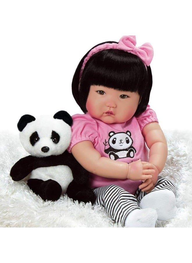 Paradise Galleries - Paradise GalleriesÂ® Asian Realistic Reborn Baby Doll, Ping Lau - Sculptor and Artist Designer Doll Collection, 20" Doll w/ 4 Piece Removable Outfit Plus Diaper, Special Birthday Gift, Ages 3+ - Bamboo - Image 1