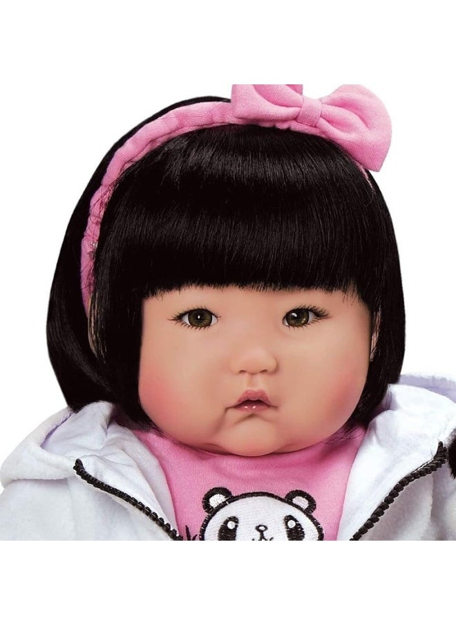 Paradise Galleries - Paradise GalleriesÂ® Asian Realistic Reborn Baby Doll, Ping Lau - Sculptor and Artist Designer Doll Collection, 20" Doll w/ 4 Piece Removable Outfit Plus Diaper, Special Birthday Gift, Ages 3+ - Bamboo - Image 1