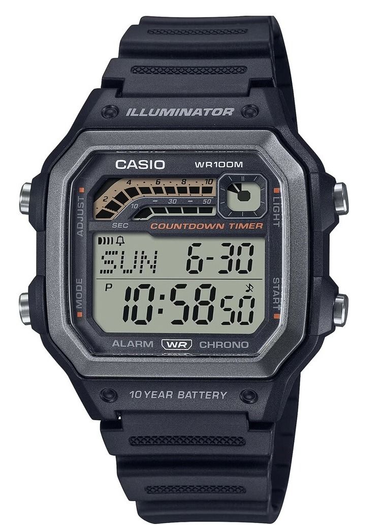 CASIO Youth Digital Watch WS-1600H-1AVDF - Image 1