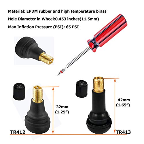 Dr.Roc Tire Spoons Lever Motorcycle Dirt Bike Lawn Mower Tire Changing Tools with Bag 1x14.5 inch 2x11 inch Tire Irons 2X Rim Protectors 1x Tire Valve Stems with Remover Tool (Black) - Image 3