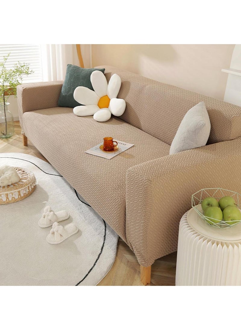 Y&D Stretch Chair Sofa Slipcover Non Slip Soft Couch Sofa Cover, Washable Furniture Protector with Non Slip Foam and Elastic Bottom for Kids, Pets Single seat - Image 1