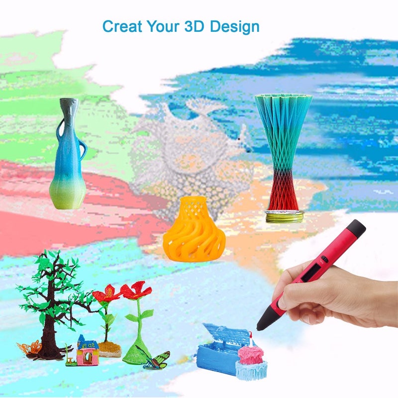 MIKA3D 25 Colors Silk Shiny PLA Filament Sample Pack, Each Color 4 Meter Length, Total 100m 3D Printer 3D Pen Material Refill, with Extra 2 Finger Caps by MIKA3D - Image 4