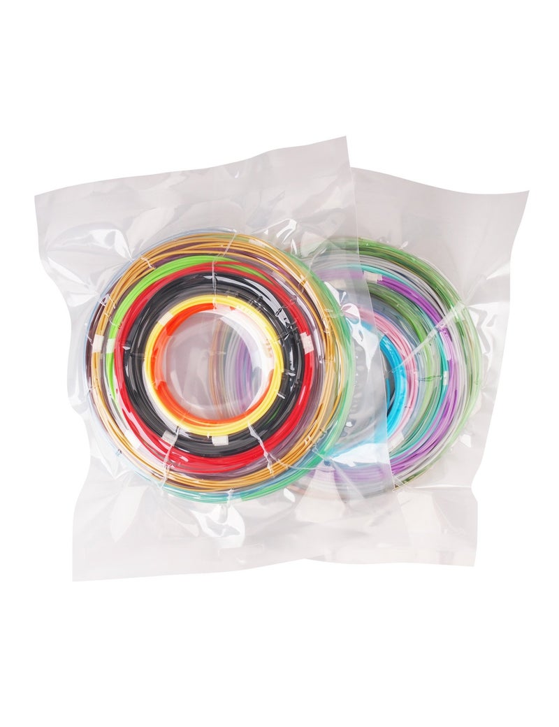 MIKA3D 25 Colors Silk Shiny PLA Filament Sample Pack, Each Color 4 Meter Length, Total 100m 3D Printer 3D Pen Material Refill, with Extra 2 Finger Caps by MIKA3D - Image 5