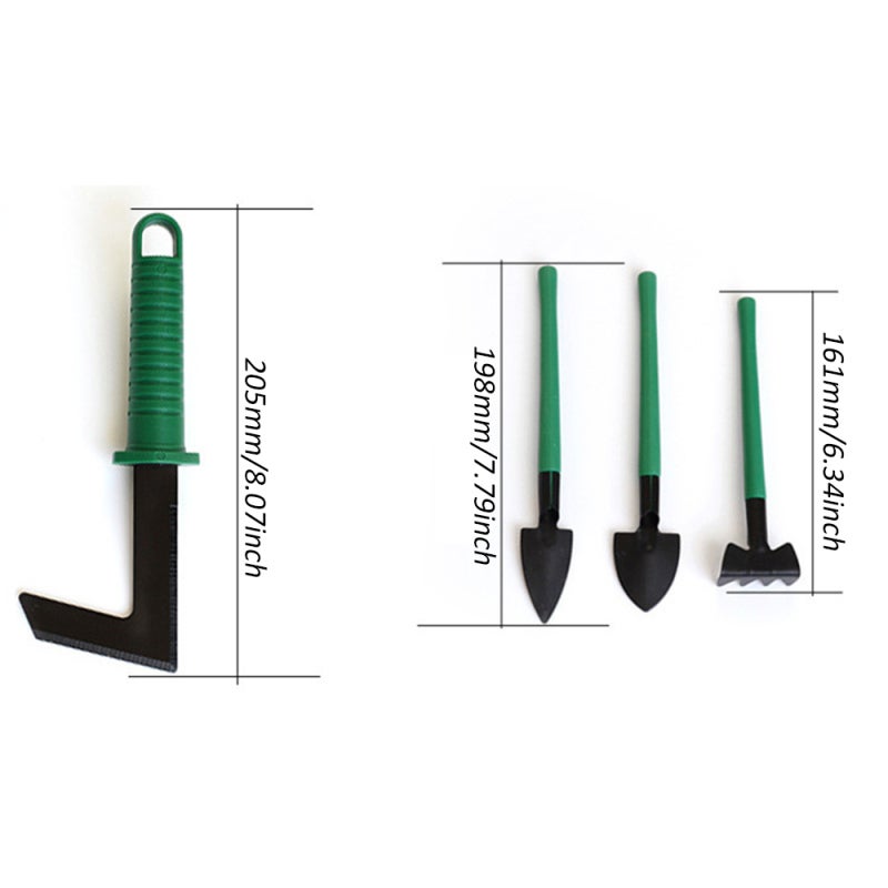 Gardening Hand Tools: 10Pcs Green Heavy Duty Stainless Steel Set - Ergonomic Anti-slip Handle Garden Tool Set for Home Gardeners, Beginners And Experienced Gardeners - Image 5