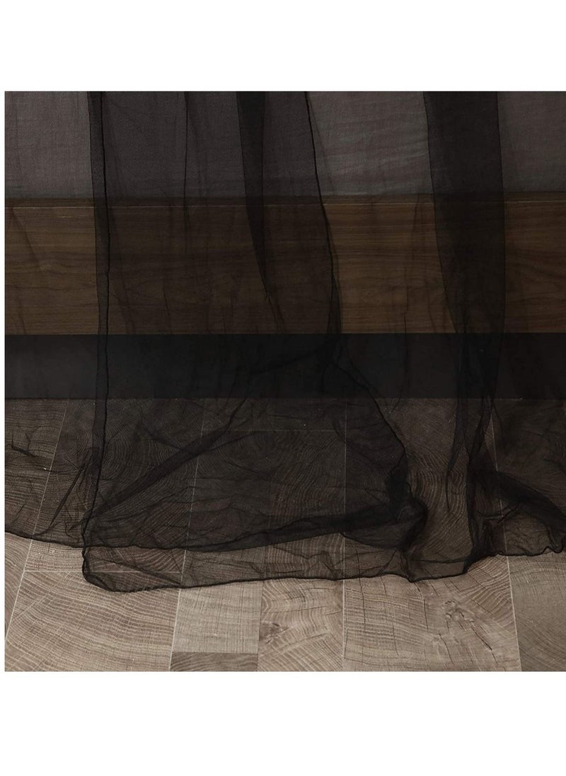 Y&D - Universal Bed Hanging Mosquito Mesh Net Polyester Black - Image 1