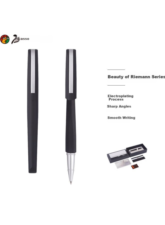 Pimio Signature Pen Ballpoint Pen Business Office Gift Signature Pen Graduation Gift Female Adult Student Calligraphy Practice Leman Beauty Series 960 Matte Black - Image 1