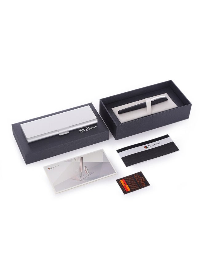 Pimio Signature Pen Ballpoint Pen Business Office Gift Signature Pen Graduation Gift Female Adult Student Calligraphy Practice Leman Beauty Series 960 Matte Black - Image 5