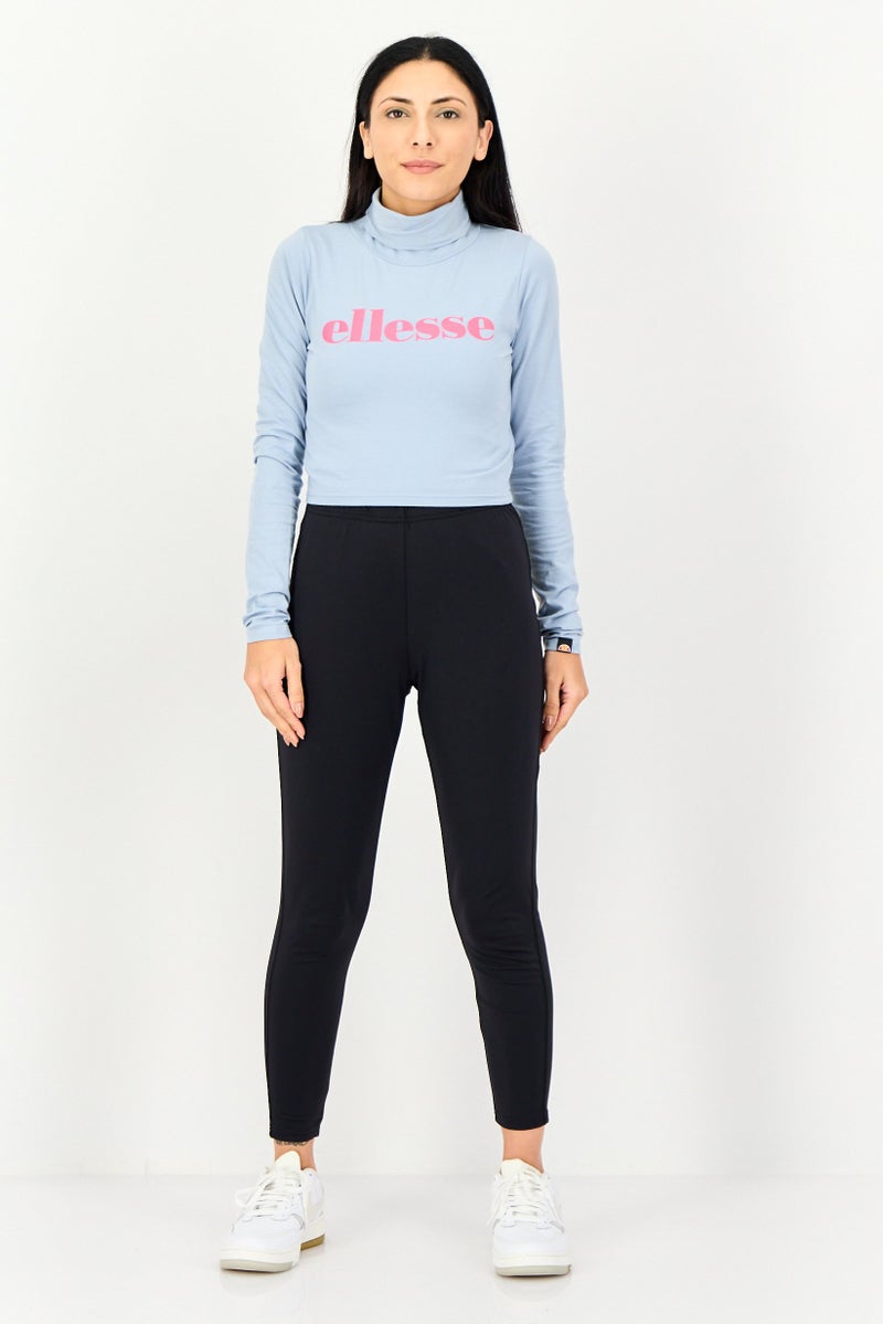 Ellesse Women Sportswear Fit Long Sleeve Outdoor Cropped Tops, Light Blue - Image 4