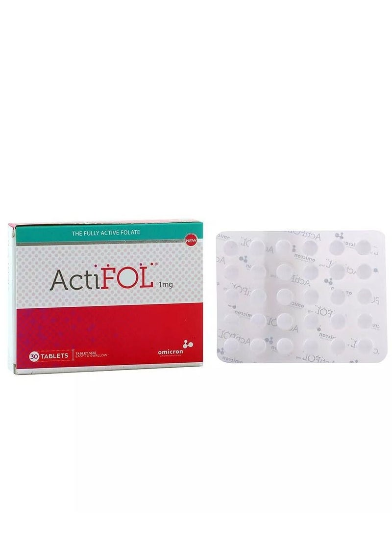 omicron pharmaceuticals Actifol 1 mg 30 Tablets  - Image 3
