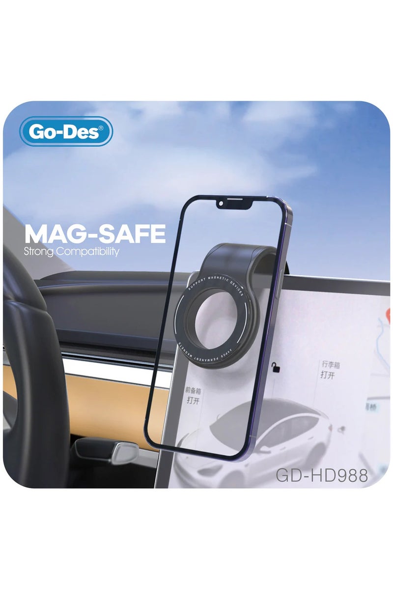 GO-DES Super Strong 20PCS Magnetic Fold Freely Car Phone Holder for iPhone Magnet GPS Car Support Mount - Image 3