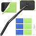 Miunice Windshield Cleaner Tool with 6 Reusable Magic Fiber Pads Spray Bottle Removable Handle Car Window Wiper Kit for InteriorExterior Glass Trucks SUVs RV Dry Wet Use - Image 2