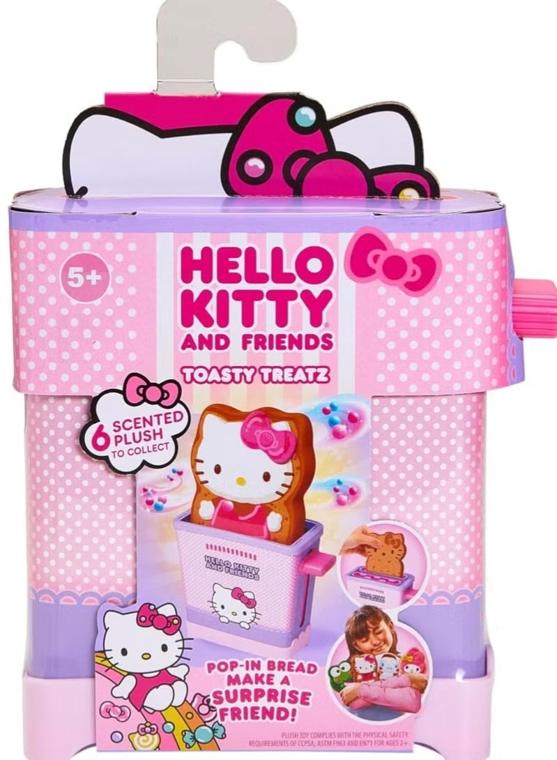 Cookeez Makery Hello Kitty Toasty Treatz Surprise Plush | Scented Mystery Breakfast Toy in Toaster | 1 Piece Assorted | Kids Collectible - Image 1