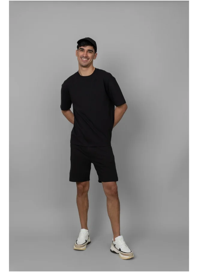 NeceSera Black Men's Shorts Set