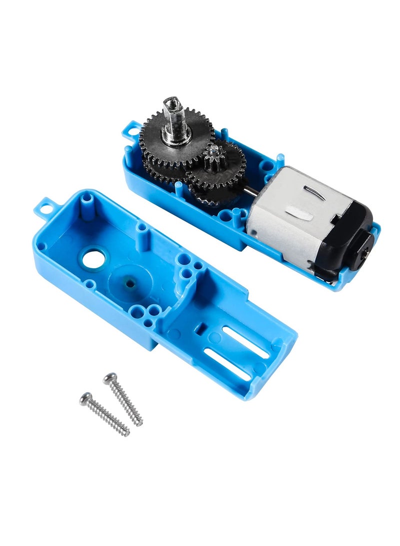 TT Gear Motor 1 : 90 Mini DC 6V Gear TT Motor with Metal Gears for for Robot Smart Car DIY RC Toys Electric Motor Gearbox Blue  (Blue) - Image 4