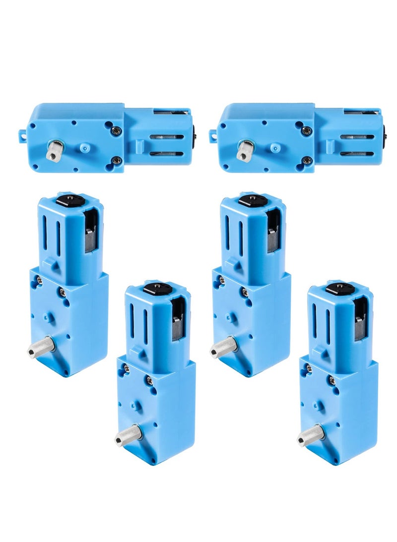 TT Gear Motor 1 : 90 Mini DC 6V Gear TT Motor with Metal Gears for for Robot Smart Car DIY RC Toys Electric Motor Gearbox Blue  (Blue) - Image 1