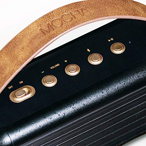 Divoom Mocha Retro Portable Bluetooth Speaker with 40W Stereo Sound, Bassup, Bluetooth 5.0, 25-Hour Playtime, Perfect Speaker for Home, Party, Outdoors, Travel (Black) - Image 2