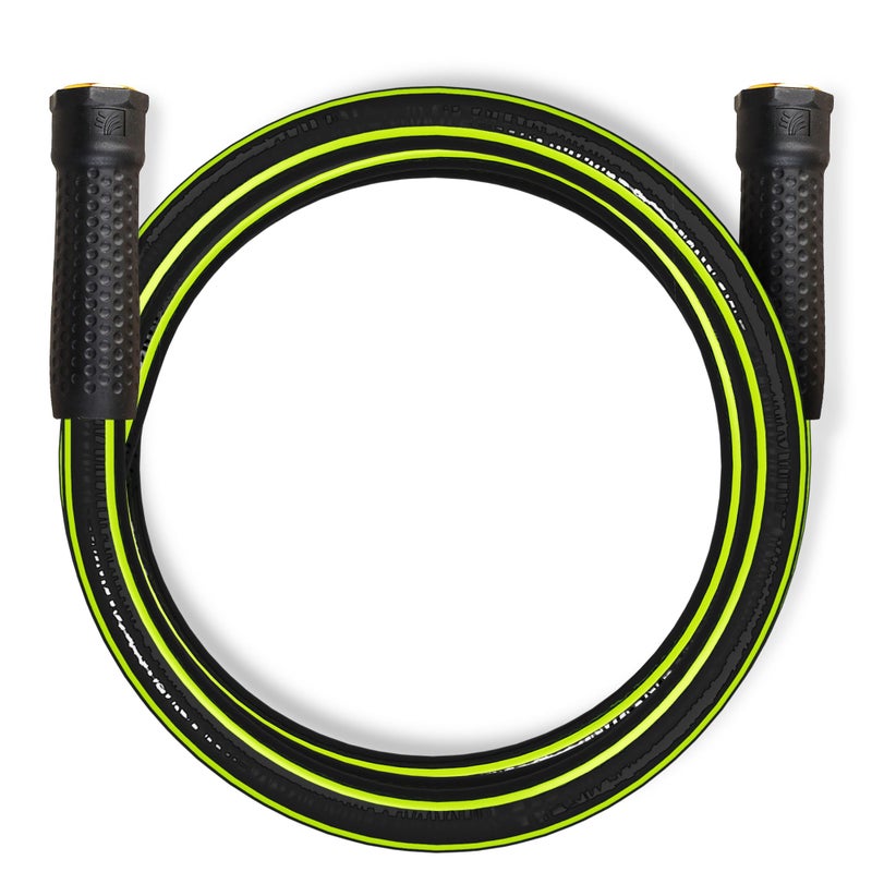 Worth Leader Short Garden Hose 5/8 in. x 4 ft. -No Kink, Flexible, Leakproof, Both Female Fittings -Heavy Duty Durable PVC Lightweight Water Pipe with Brass Aluminum Ends for Household & Yard Use - Image 1