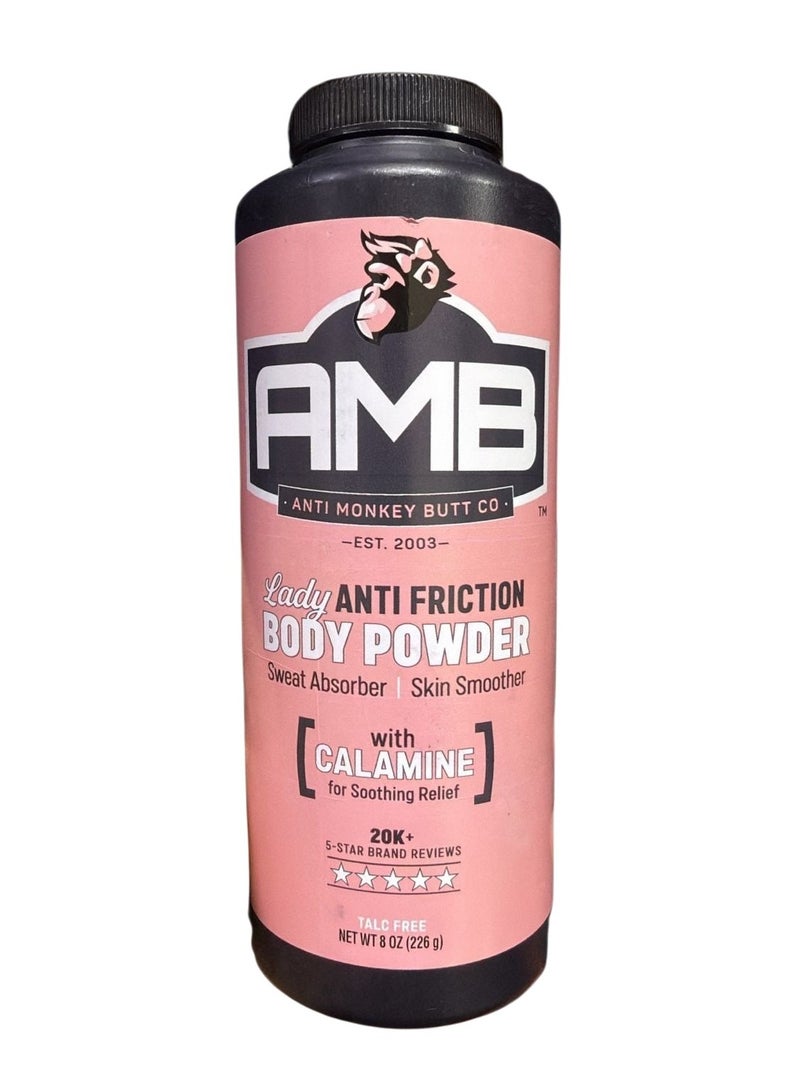 Anti Monkey Butt Body Powder for Women, Talc Free Anti Chafing and Sweat Absorbing Powder with Clamine, Hypoallergenic Formula, 8 oz - Image 1