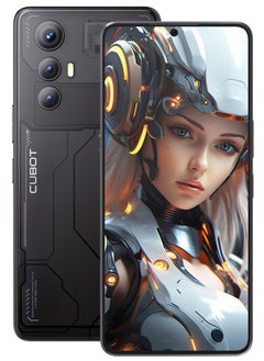 MAX 5 Smartphone 6.95-Inch FHD+ Display 5G Android 14 Octa-core Processor Game Mobile Phone 12GB RAM 256GB ROM 5100mAh Battery 100MP+32MP Camera Wi-Fi6 Dual SIM NFC TECH Black