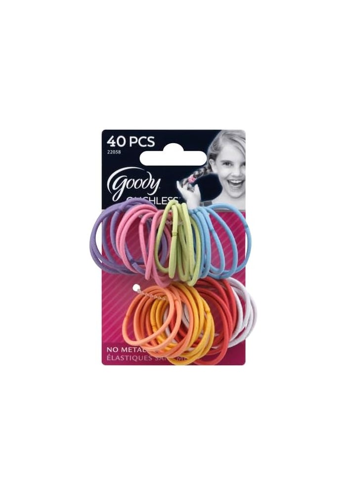 Goody Ouchless Medium Elastics 2mm, 40 Count - Assorted Colors - Image 2