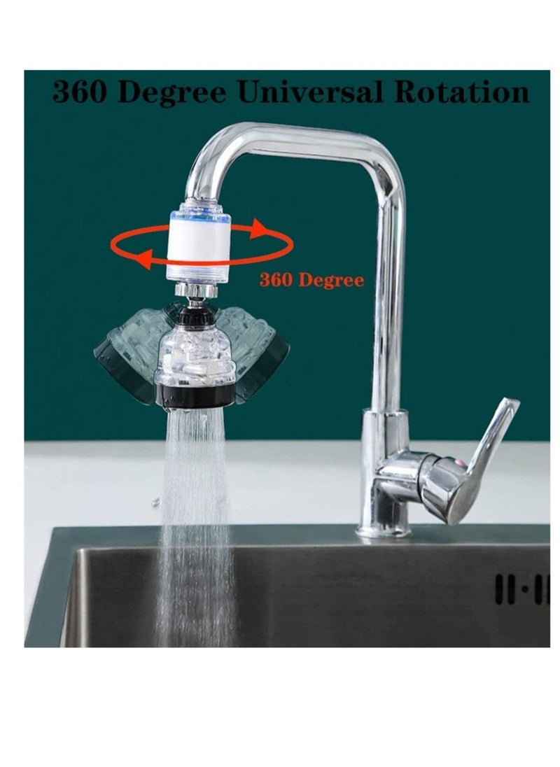 Excefore - High Pressure Faucet Water Filter, Adjustable 360 Rotate Tap Head Purifier Sprayer Switch - Image 1