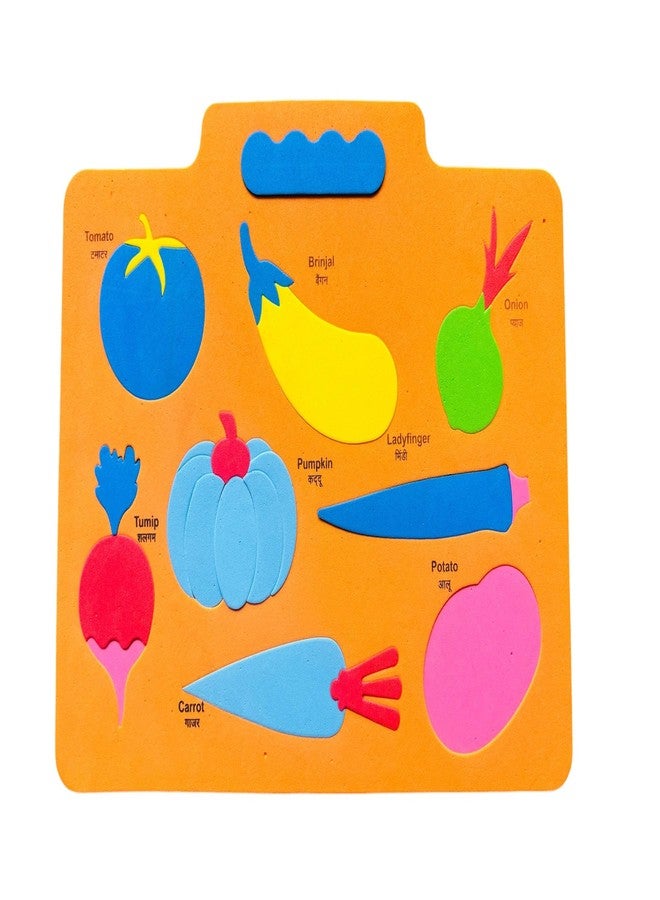 TJIKKO Educational and Engaging Eva Puzzle mat Designed for Kids. 10 mm Thick (Vegetables) - Image 1