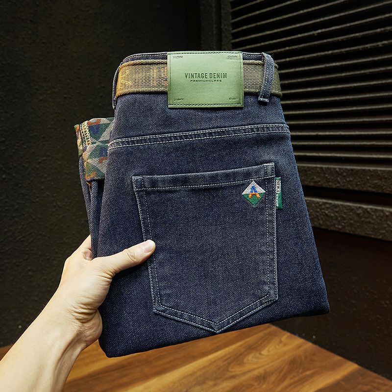 Unisex Classic Denim Jeans Loose Fit Daily Outdoor Wear - Image 2