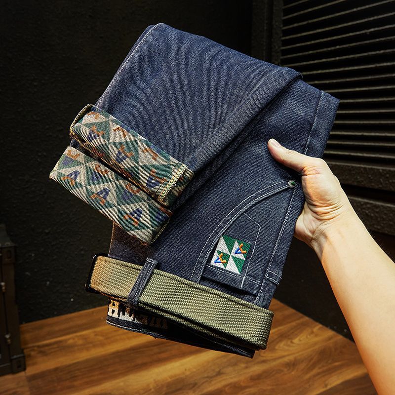 Unisex Classic Denim Jeans Loose Fit Daily Outdoor Wear - Image 3