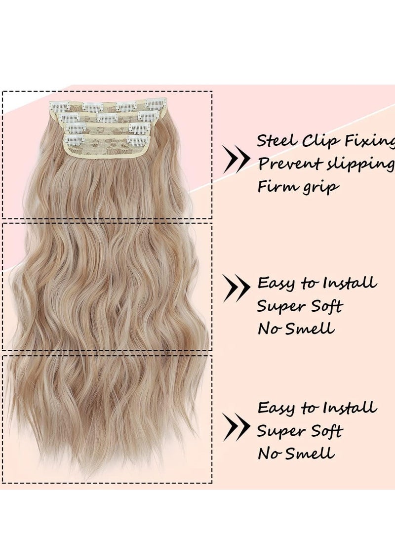 Zikra Gray Hair Extensions Straight Clip for Women Fluffy and no Tangled Party Highlights 20 Inches - Image 2