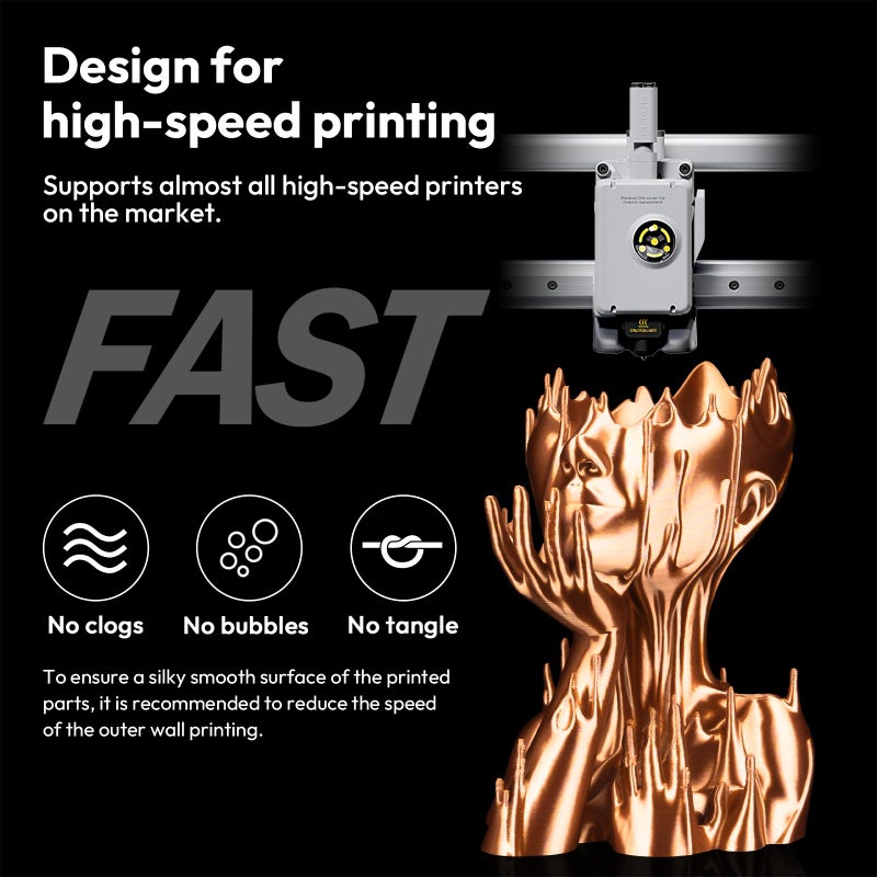 AMOLEN PLA Filament 1.75mm Silk Shiny Sakura Pink, 3D Printer Filament 1.75mm for 3D Printing 1kg(2.2lbs) Spool Compatible with Most FDM Printer - Image 4