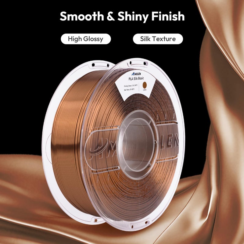 AMOLEN PLA Filament 1.75mm Silk Shiny Sakura Pink, 3D Printer Filament 1.75mm for 3D Printing 1kg(2.2lbs) Spool Compatible with Most FDM Printer - Image 5