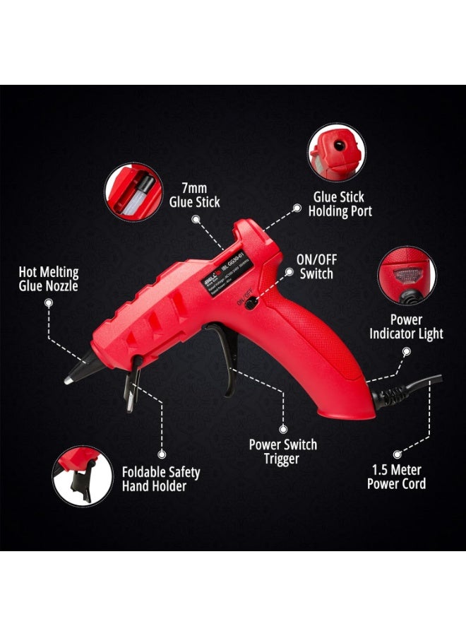iBELL GLUE GUN 40W High Temp Heavy Duty Hot Melt Gun Kit with Glue Sticks Size: 7mm - Image 2