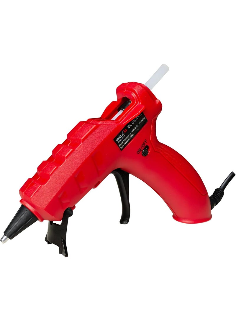 iBELL GLUE GUN 40W High Temp Heavy Duty Hot Melt Gun Kit with Glue Sticks Size: 7mm - Image 1