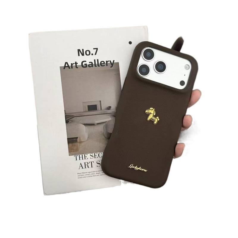 Drop Protection iPhone 16 Pro Max Silicone for iPhone 16 16 Plus 16 Pro 16 Pro Max with Horse Pattern and Leather Texture and Anti Slip Grip - Image 3