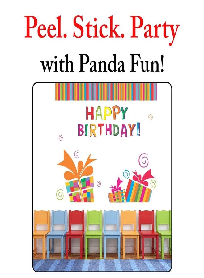 StickMe 'Happy Birthday Decorative - Creative - Colorful - Wall Sticker ' -SM147 (Multi Colour, Vinyl - 90cm X 90 cm) - Image 3