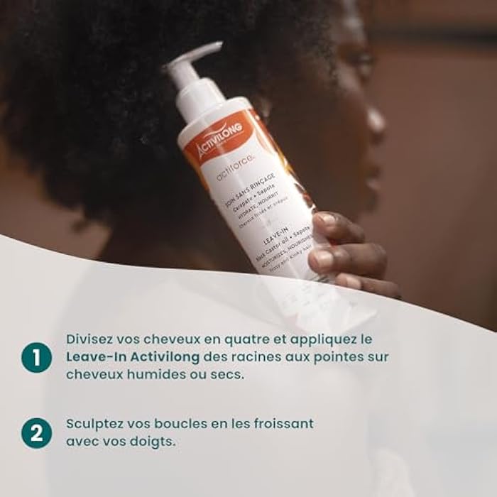 Activilong Actiforce Leave-In – Moisturize, Define, Nourish, and Protect Your Curls – Infused with In Black Castor Oil and Sapote – Strength and Vitality for Your Hair Without Greasy Residue – 240 ml. - Image 5