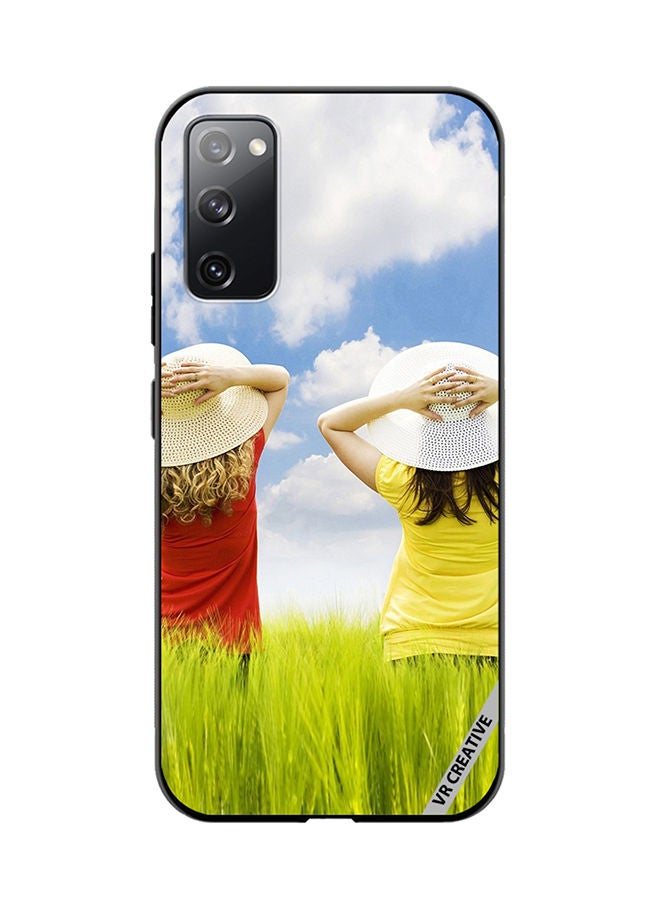 VR CREATIVE Protective Case Cover For Samsung Galaxy S20 FE 5G Enjoying The Weather Design Multicolour - Image 1