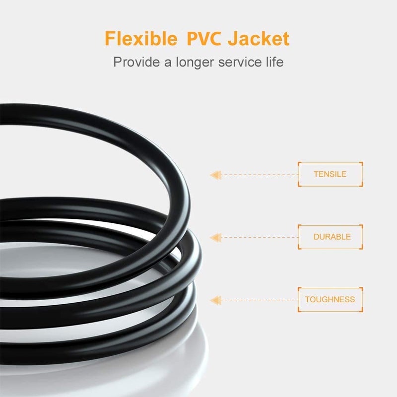 CableCreation XLR Microphone Cable, [2-Pack] 15FT XLR Male to Female 3PIN Balanced Mic Cords for Recording Applications,Mixers,Speaker Systems,DMX Lights.Black - Image 3