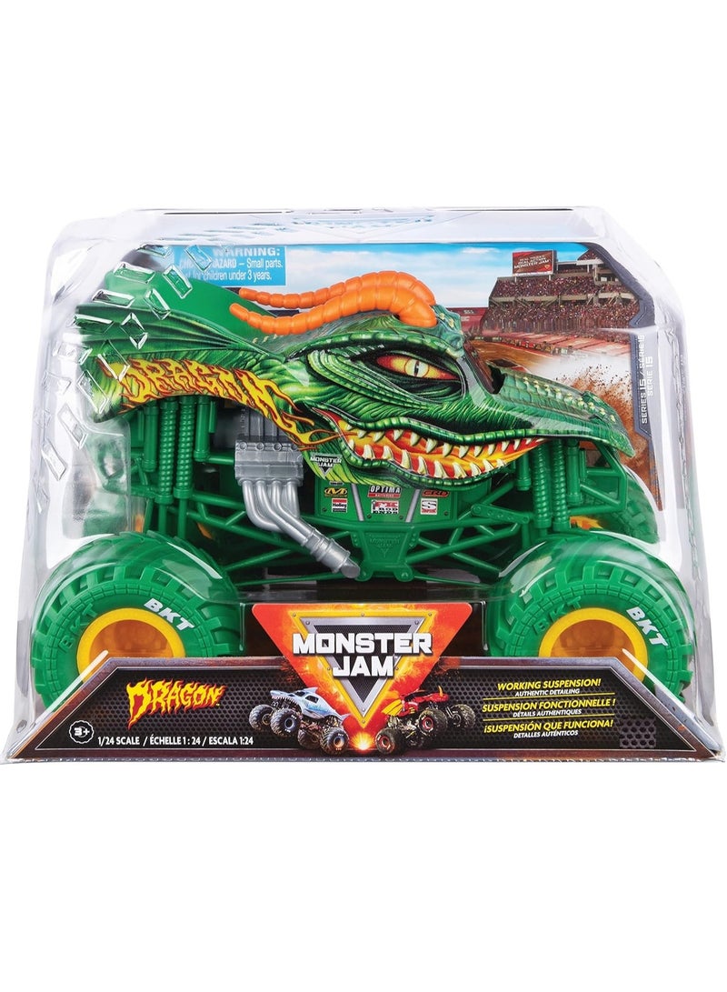 Monster Jam Die-Cast Monster Truck 1:24 Scale 6056371 - Assorted / Style May Vary - Image 2