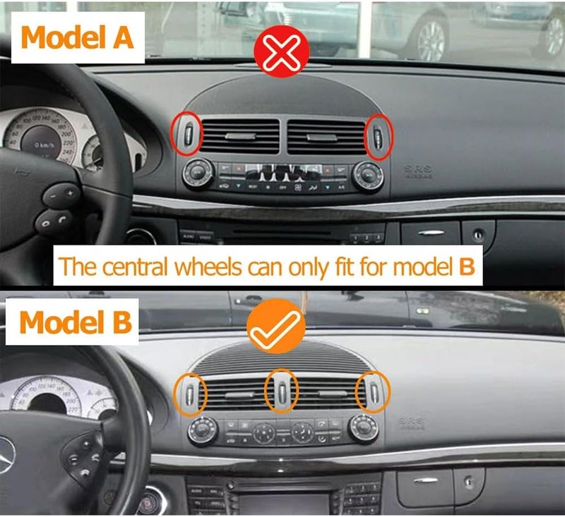 Goodithy 3PCS Dash Air Vent Roller Wheels for Mercedes Benz E Class - Image 2